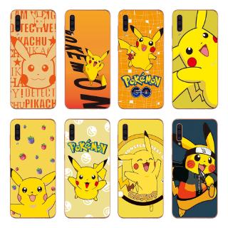 Ốp điện thoại TPU mềm họa tiết Pikachu hoạt hình cho Samsung Galaxy A90 A80 A70 A60 A50