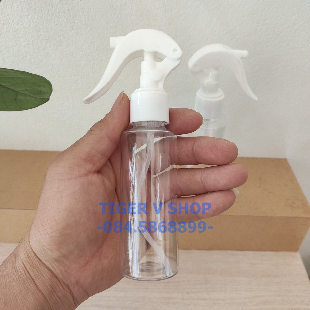 Chai pet 100ml vòi bóp xịt phun sương