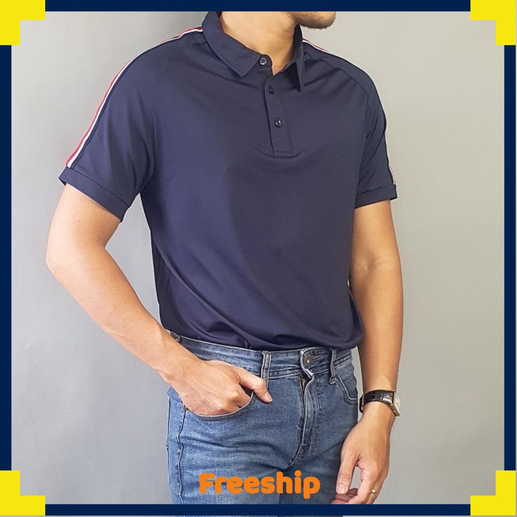 Áo Thun Nam Tay Ngắn | Áo Phông Nam Tay Lỡ Cổ Đứng Thời Trang Cao Cấp A02-19 khacvietshop