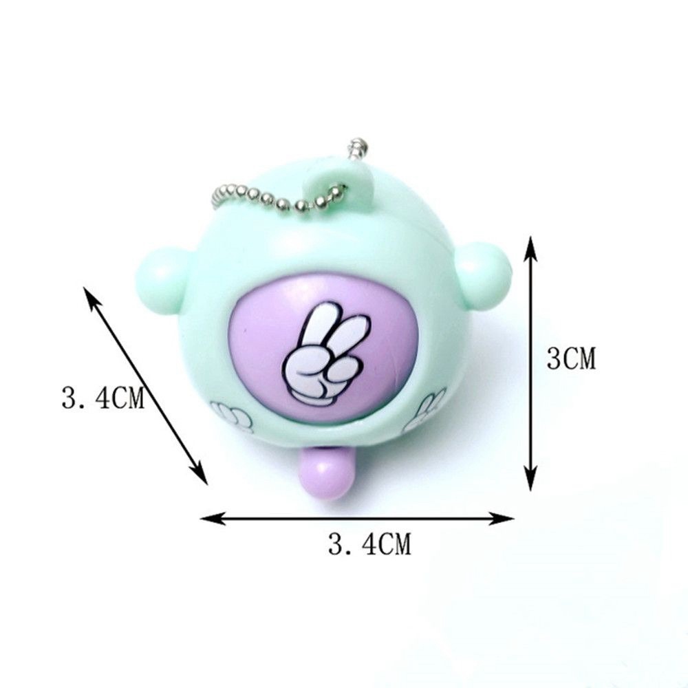 Set 3 Kéo Và Kéo Giấy Mini Họa Tiết Hoạt Hình Màu Sắc Ngẫu Nhiên Dễ Thương Dành Cho Các Bé