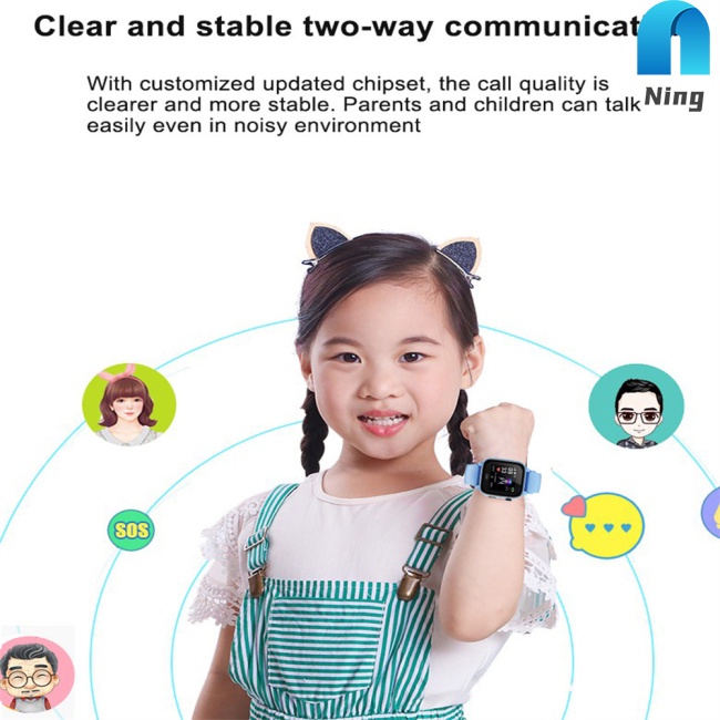 Đồng Hồ Thông Minh Ning S20 Hỗ Trợ Thẻ Sim / Định Vị Sos Chống Thấm Nước Dành Cho Bé Trai
