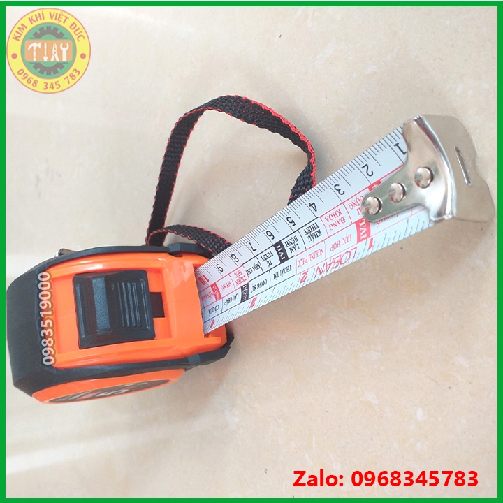 THƯỚC KÉO LỖ BAN, THƯỚC PHONG THỦY NỀN TRẮNG KAPUSI 5M x 25MM