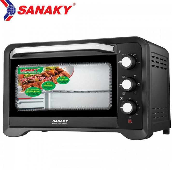 Lò nướng đối lưu Sanaky 25 lít 1650