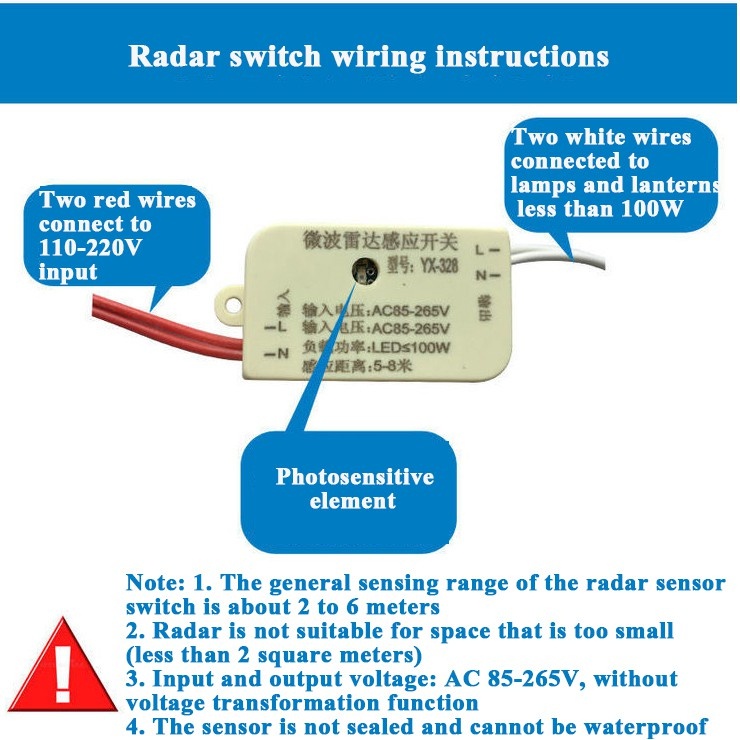 Công Tắc Cảm Biến Chuyển Động Radar Vi Sóng