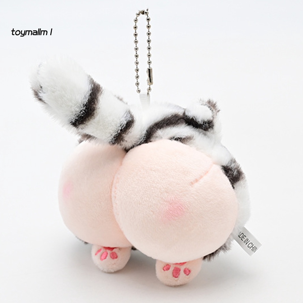 Móc khóa hình mông hổ nhồi bông mềm mại dễ thương