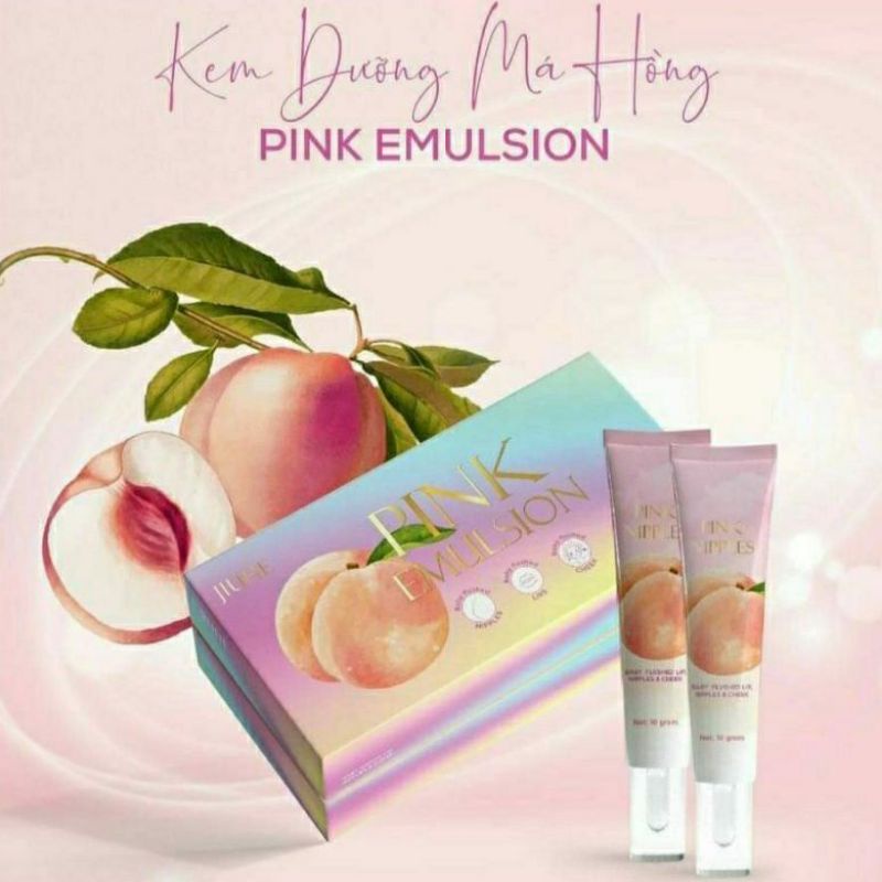 KEM DƯỠNG MÁ HỒNG PINK EMULSION CHO ĐÔI MÁ/MÔI HỒNG HÀO NHANH CHÓNG -THANH TÔ COSMETICS