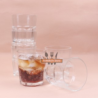 BỘ LY THỦY TINH 8 GÓC DẠNG THẤP LTT01