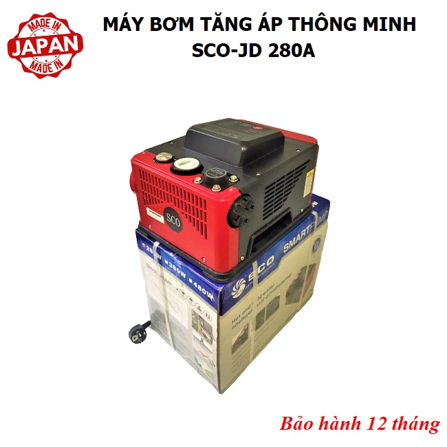 Máy Bơm Tăng Áp Ngoài Trời SCO-JD 280A - Sử Dụng Bền Bỉ, Hút Khỏe, Đẩy Khỏe - Bảo Hành 12 Tháng