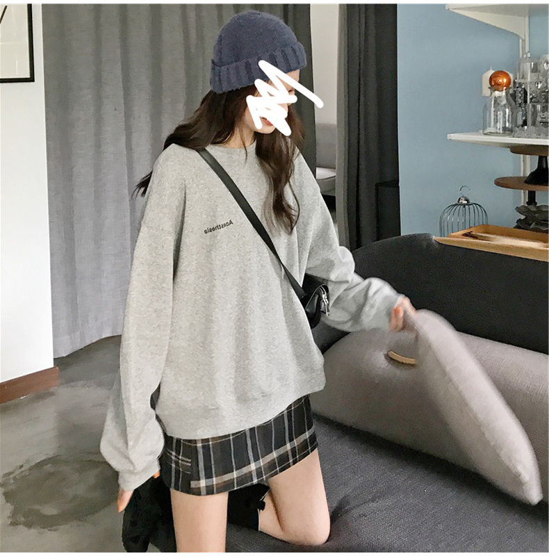 Áo Sweater Cổ Tròn Kiểu Hàn Quốc Thời Trang Mùa Thu Năng Động