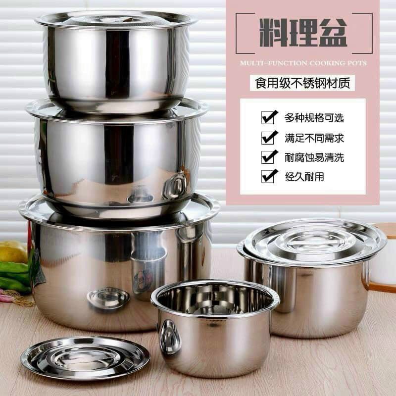 [HOT] Bộ 5 món inox cao cấp  không quai