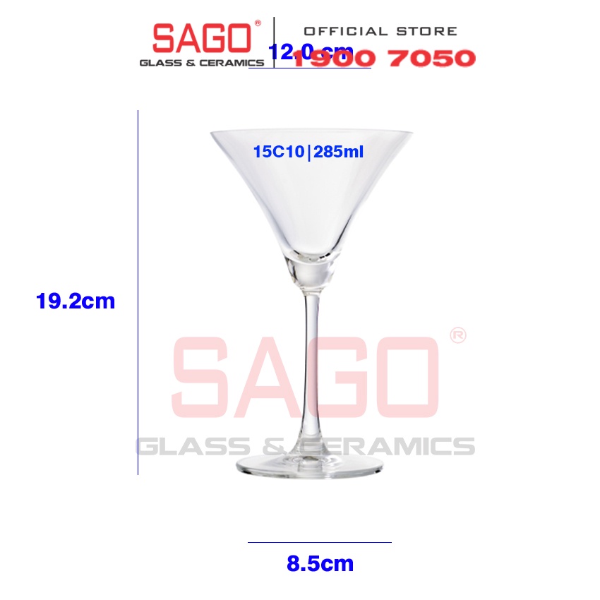 Ly Thủy Tinh Ocean Madison Cocktail 285ml | 1015C10 , Nhập Khẩu Thái Lan