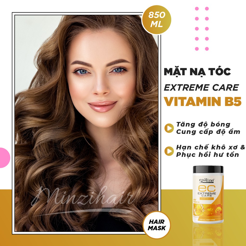 Mặt Nạ Dưỡng Tóc Extreme Care Hair Mask VITAMIN B5 - Minzihair HCM