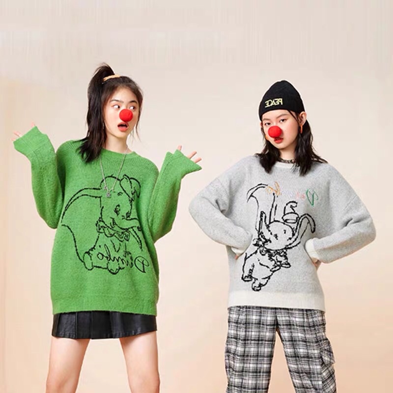 Áo len hoạ tiết voi Peacebird