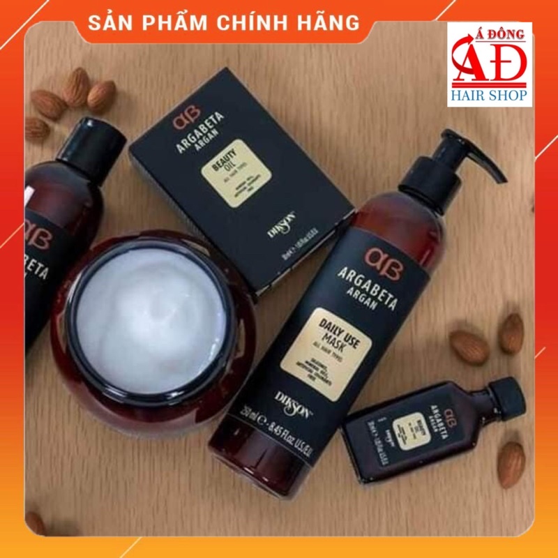 BỘ DẦU GỘI XẢ Ủ DƯỠNG TÓC DIKSON ARGABETA PHỤC HỒI, MỀM MƯỢT, GIỮ MÀU, NGĂN RỤNG Ý 500ML