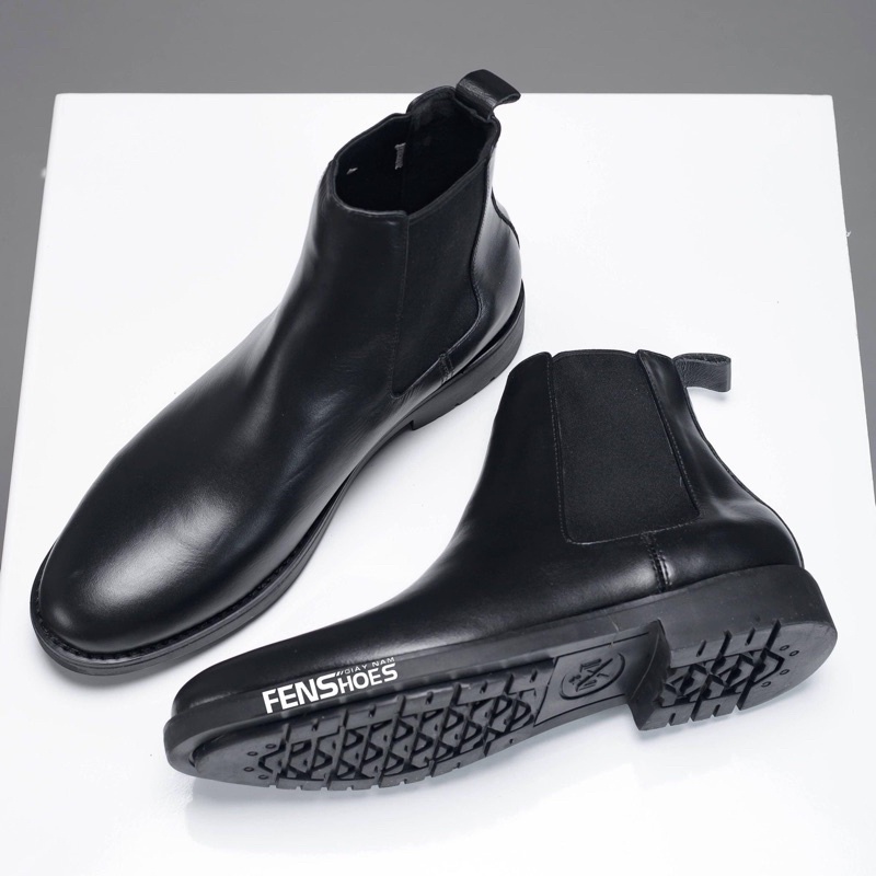 Chelsea boot da bò cực ôm chân