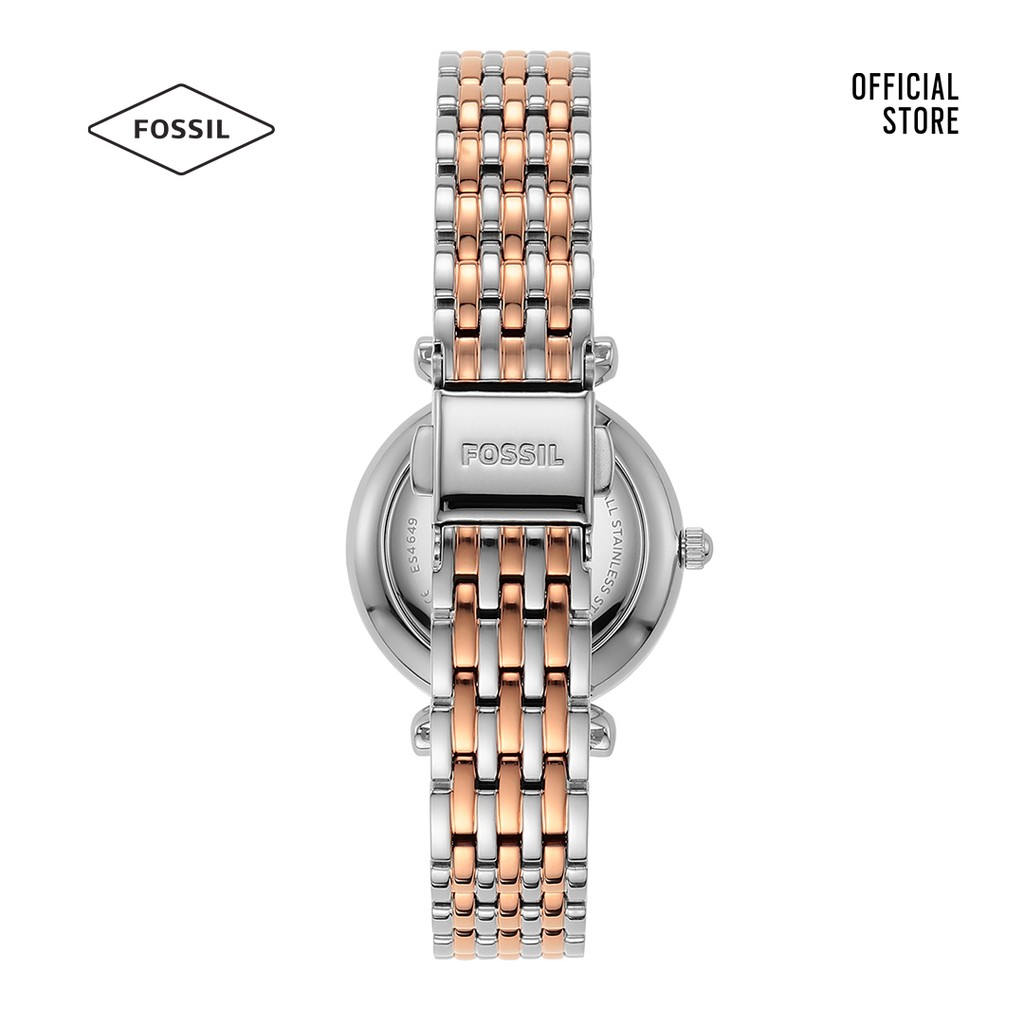 Đồng hồ Kim nữ Fossil CARLIE MINI dây kim loại ES4649 - nhiều