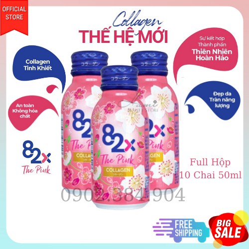 [Yêu Thích] Collagen Uống Đẹp Da 82X The Pink Nhật Bản Tinh Khiết An Toàn Không Đường Không Chất Béo