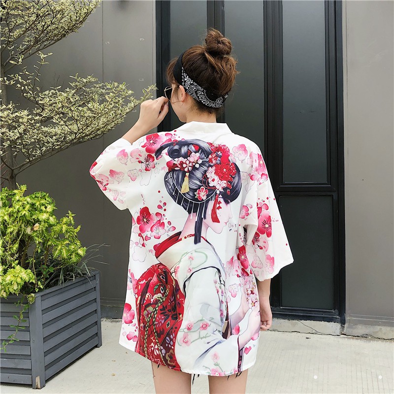 💥 Áo khoác rộng- Áo haori cô gái kimono Nhật bản