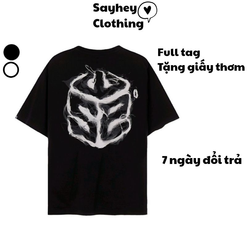 Áo thun SWE Khói Unisex Phông Nam Nữ Ulzzang Form Rộng Full Tag Hãng