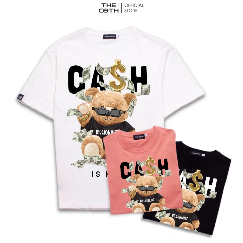 Áo Thun In hình Gấu Billionaire cực đẹp, chất liệu Cotton mặc mềm mịn mát mẻ Thương Hiệu The Coth AT2F2019