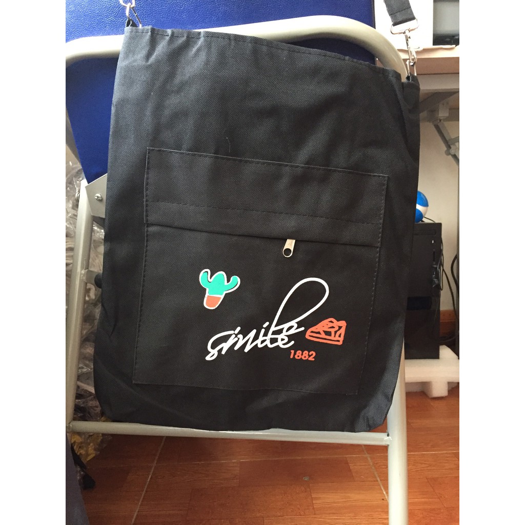 [FreeShip 50K] Túi Tote - SMILE MẶT CƯỜI Xương Rồng Siêu Xinh (Ảnh Thật)