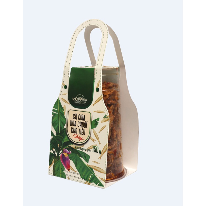 CHẤT LƯỢNG, Cá Cơm Hoa Chuối Kho Tiêu Chay An Nhiên 150g, Thực Phẩm Chay Dinh Dưỡng, Thuần Chay Healthy