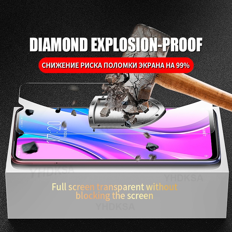 Kính Cường Lực 9D Bảo Vệ Toàn Màn Hình Cho Xiaomi Redmi 9 9A 9C 9T 8 8A Redmi Note 7 8 9 10 Pro 8T 9T 9S