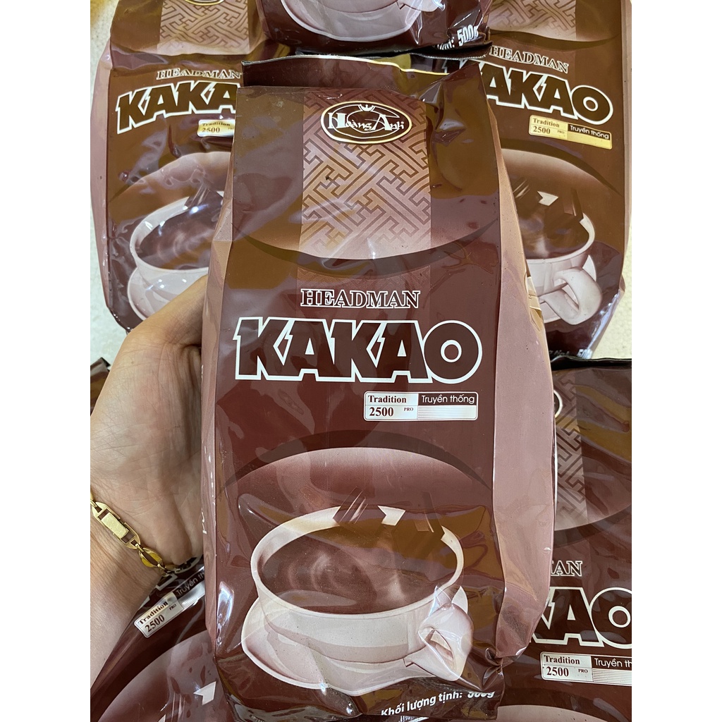 Bột Cacao 2 in 1 Túi Thiếc (500g) - Cải Thiện Tim Mạch Chống Lão Hoá - Bột Kakao