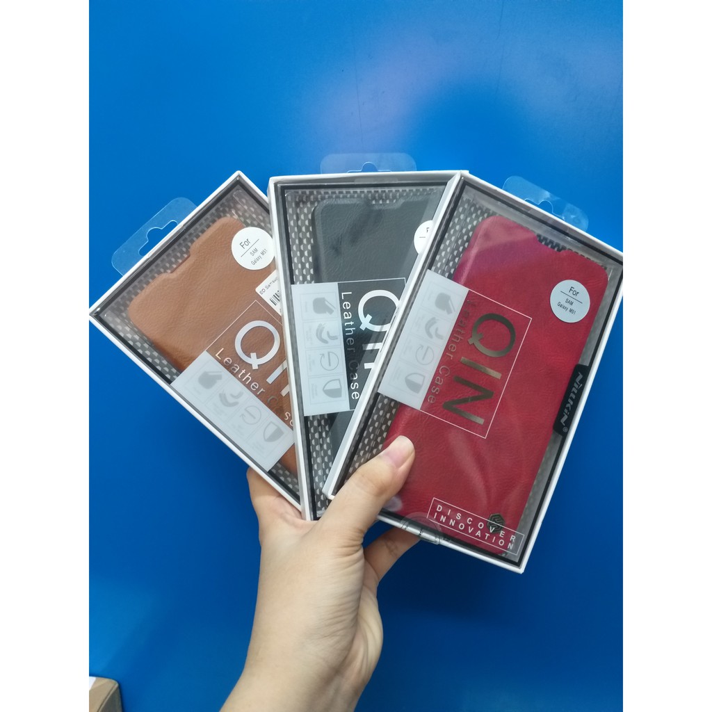 Bao Da Samsung Galaxy M51 Hiệu Nillkin Qin Chính Hãng