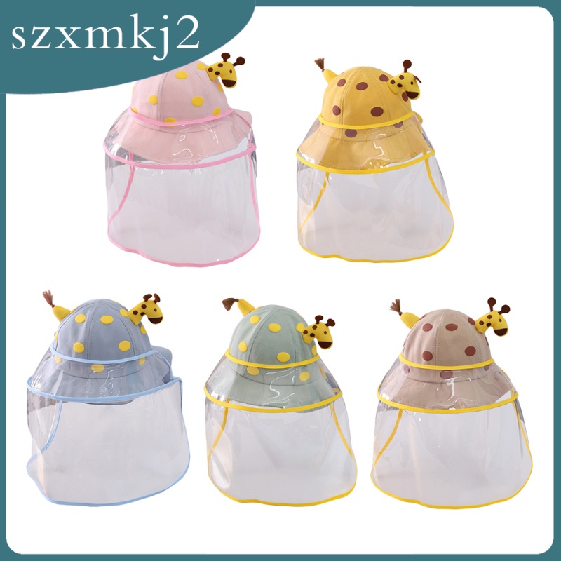 Mũ Tai Bèo Cotton Có Tấm Chắn Bảo Vệ Mặt Chống Giọt Bắn Dành Cho Trẻ Em szxmkj2