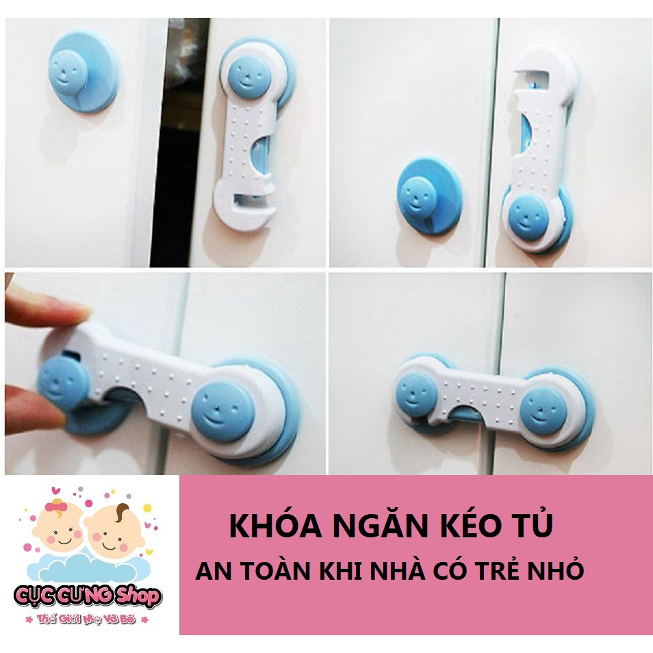 Khóa ngăn kéo, tủ lạnh an toàn cho bé