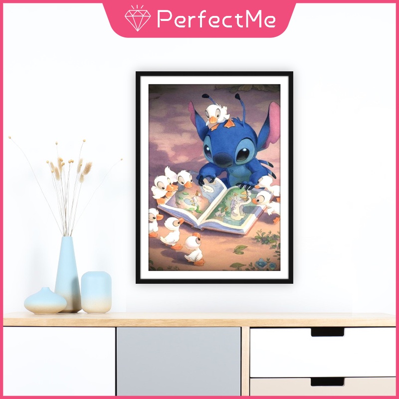 Bộ tranh đính đá 5D họa tiết hoạt hình độc đáo DIY dùng trang trí nhà cửa