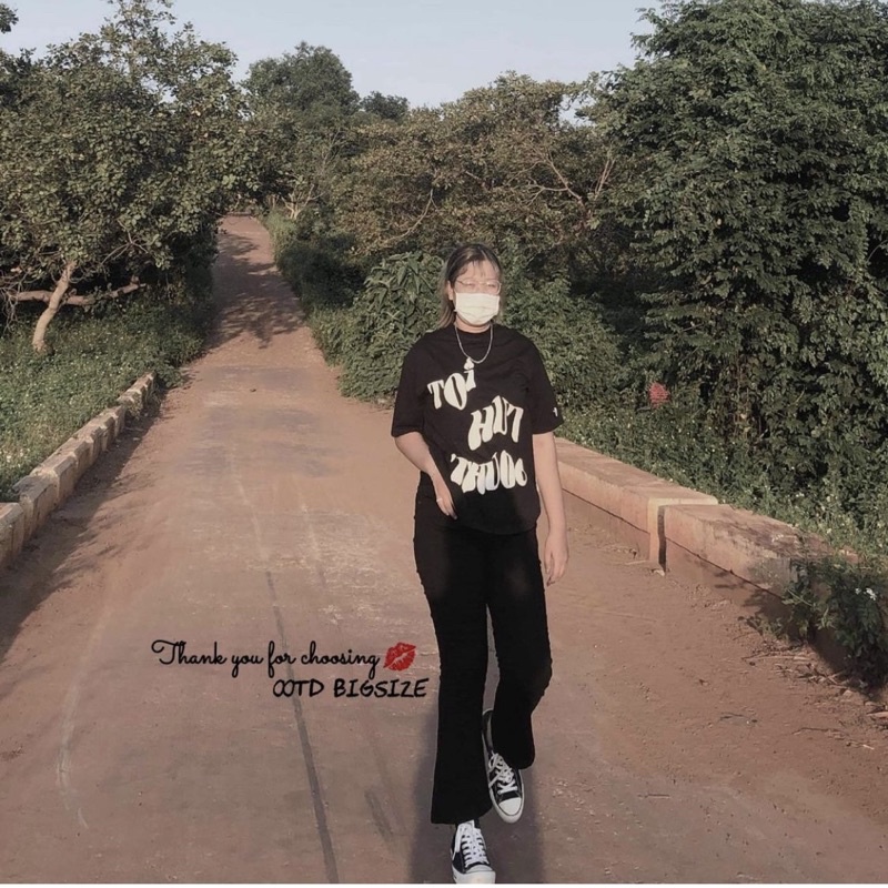 Quần jean ống loe đen [OOTD BIGSIZE 60-85kg]