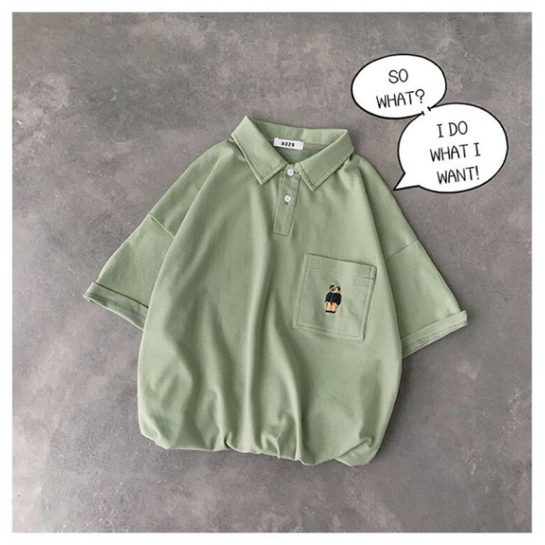 Áo Polo Nữ Nam, Áo Thun Unisex Freesize 40kg - 55kg | BigBuy360 - bigbuy360.vn