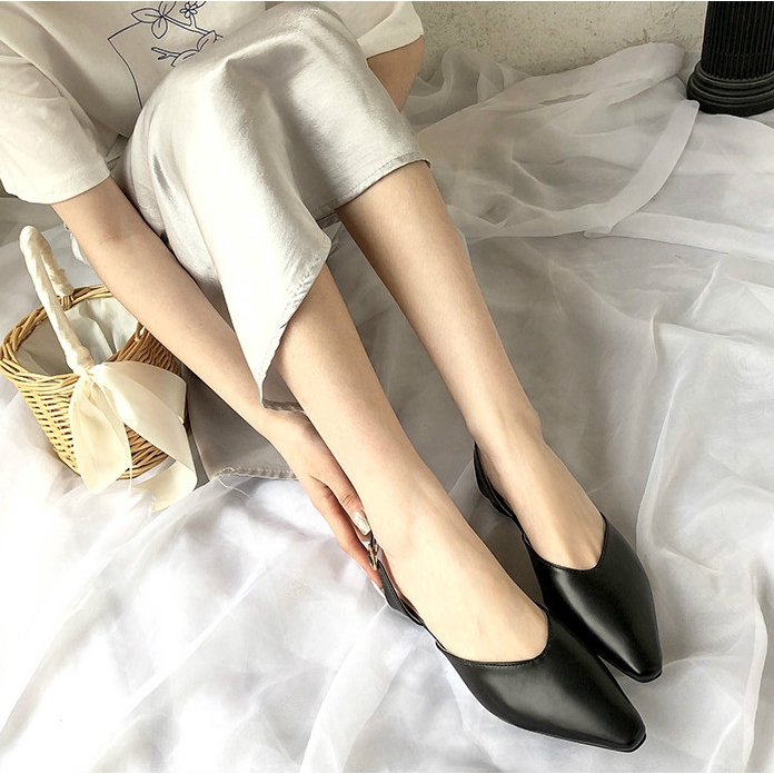 Giày Sandal Da PU Mũi Nhọn Thời Trang Mùa Hè Cho Nữ | BigBuy360 - bigbuy360.vn