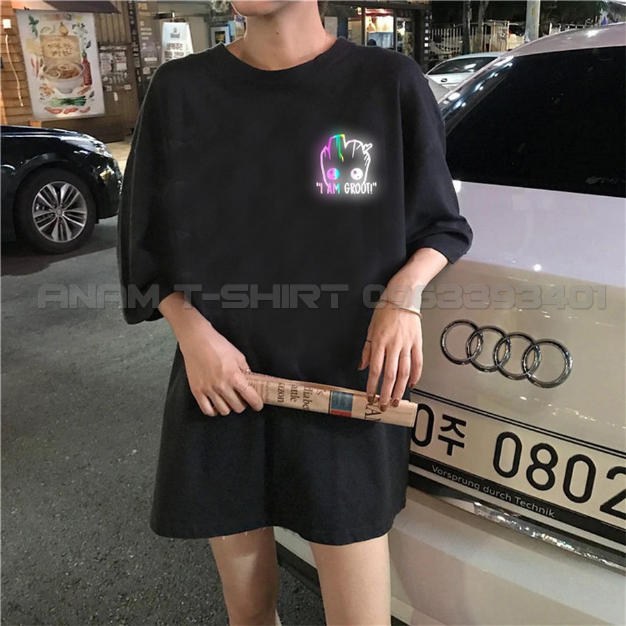 (CÓ VIDEO)ÁO THUN PHẢN QUANG 7 MÀU TAY LỠ NAM NỮ GROOT