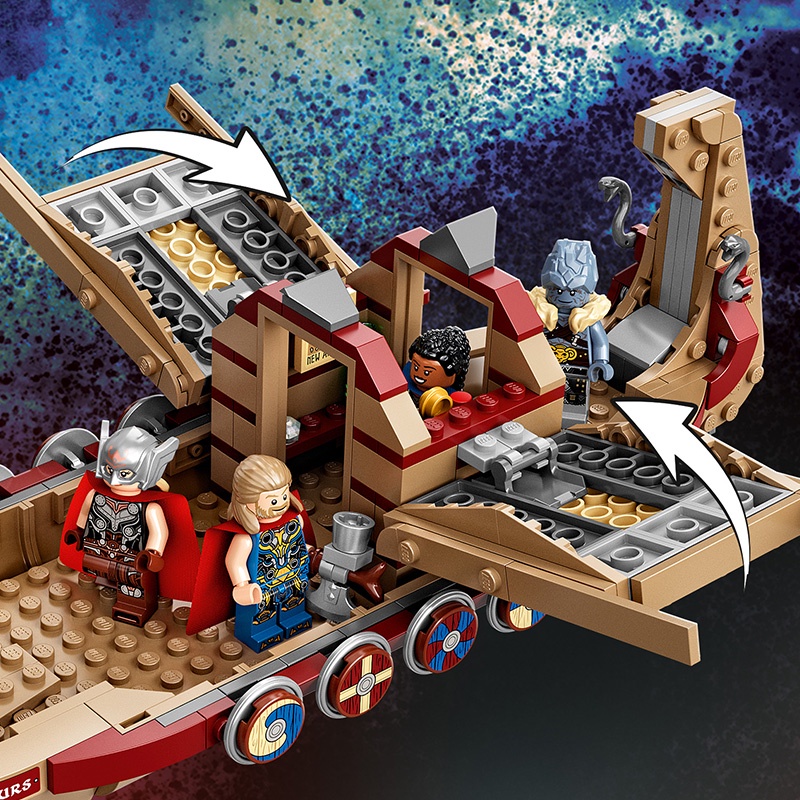 Đồ Chơi LEGO Thuyền Sơn Dương Của Thor 76208 (564 chi tiết)