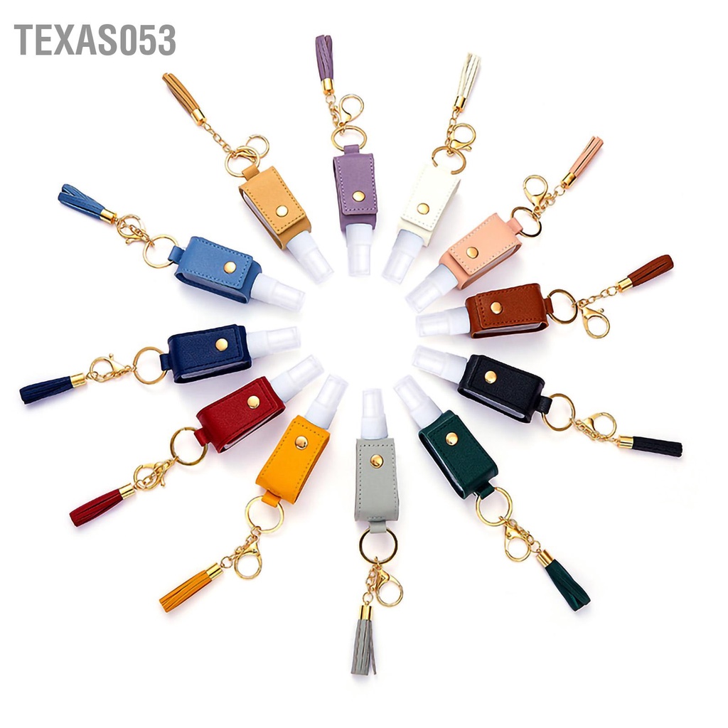 Texas053 Chai xịt Keychain du lịch cầm tay 30ml có tua cho nước hoa Xịt dưỡng tóc Dưỡng da