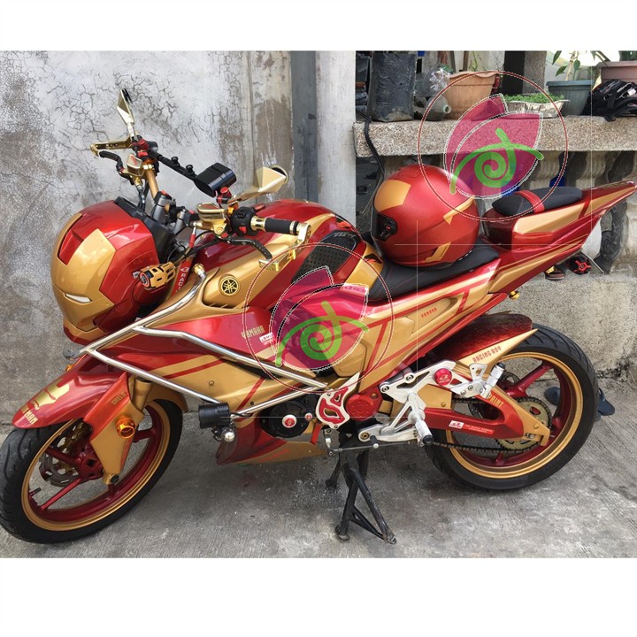 Chai sơn xịt Samurai màu đỏ ánh kim 1108 Yamaha