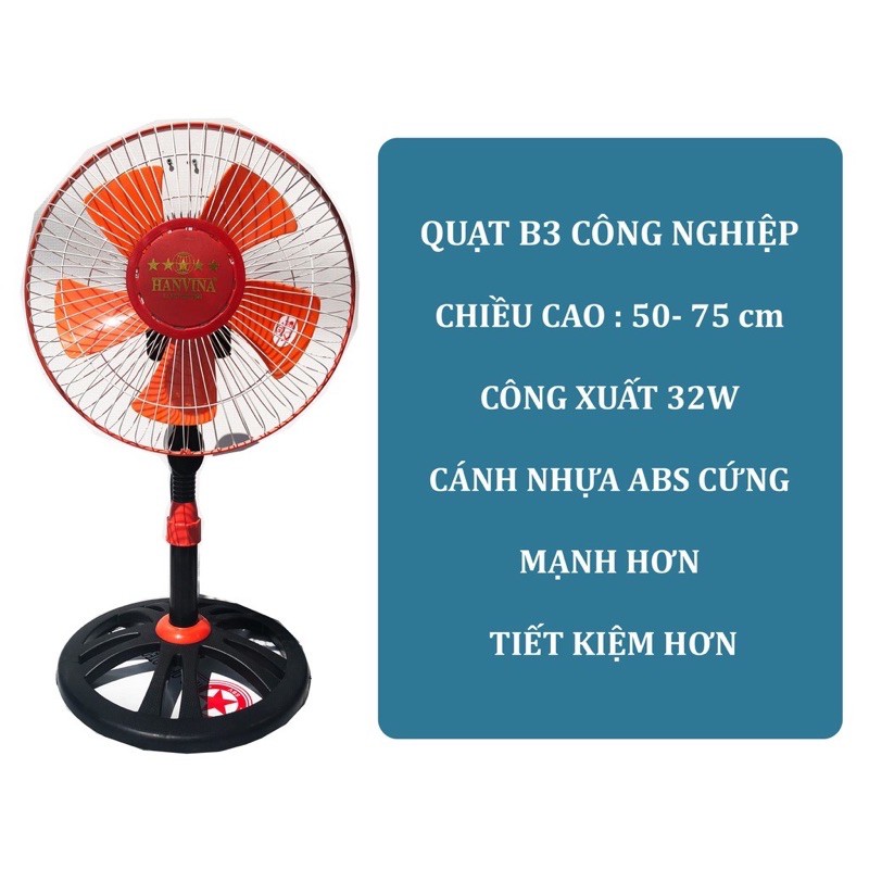 {Loại 1, bền, Chất lượng là số 1, Giao hàng nhanh} Quạt Lỡ Mini B3 Công Nghiệp