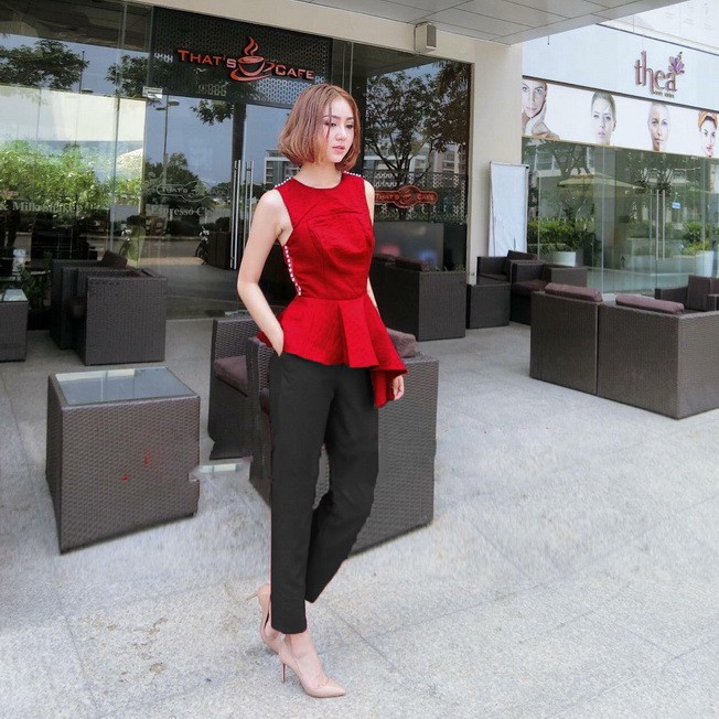 Set bộ áo vạt xéo tơ tằm + quần dài hàng thiết kế cao cấp