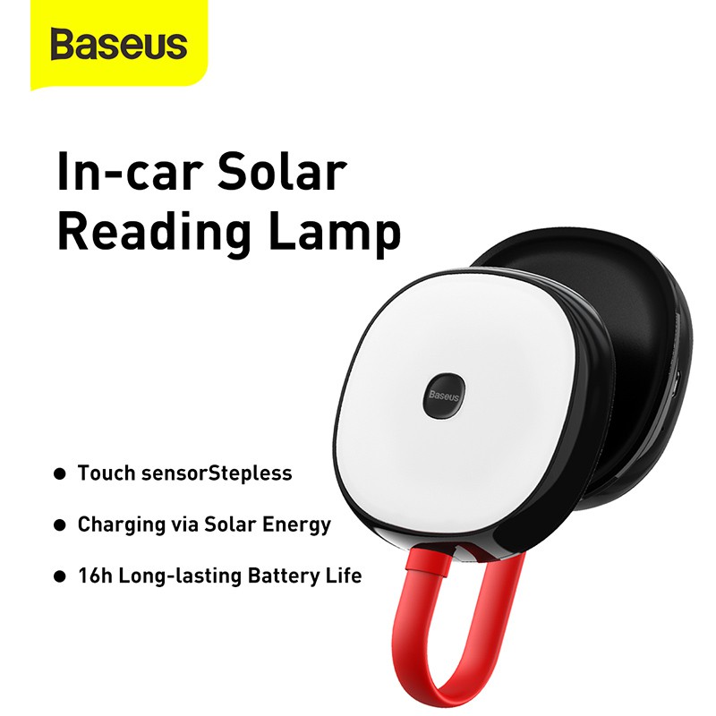 Đèn LED Đọc Sách Baseus 2 Trong 1 Sử Dụng Năng Lượng Mặt Trời Gắn Trần Xe Hơi Baseus In-car Solar Reading Lamp