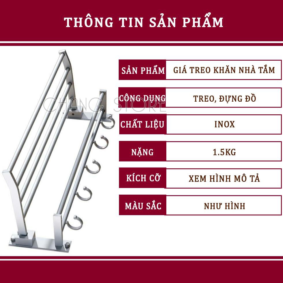 Giá Treo Khăn Nhà Tắm Inox Bền, Siêu Chắc