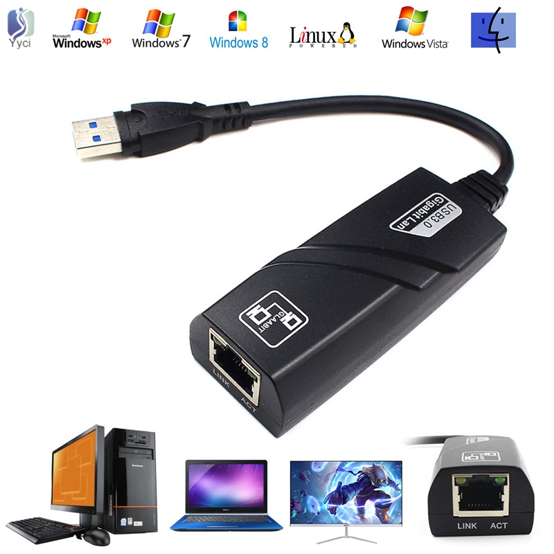 Adapter Mạng Lan Ethernet Gigabit USB 3.0 1000mbps Sang RJ45 10/100/1000