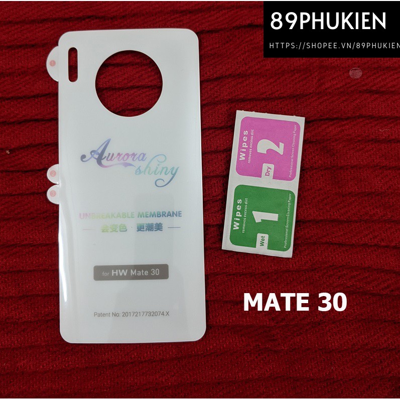 Miếng dán PPF Huawei Mate 30 mặt sau