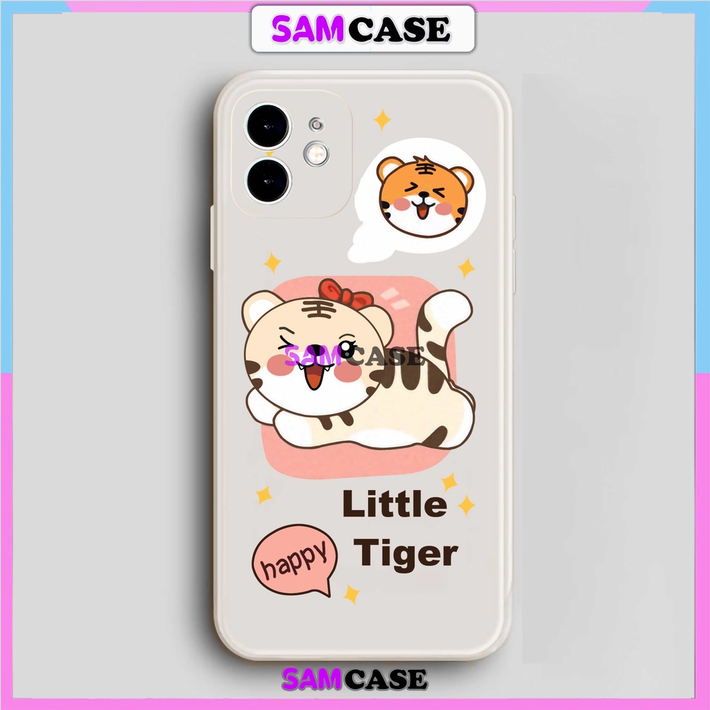 Ốp lưng iPhone cặp đôi cute cạnh viền vuông silicon dẻo cho iphone 6/6s/7/8/X/XS/XR/11/12/13/14 Pro Plus Max Hổ tiger