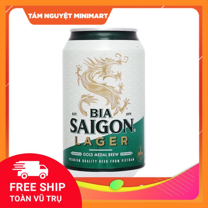 Lon bia Sài Gòn Larger 330ml