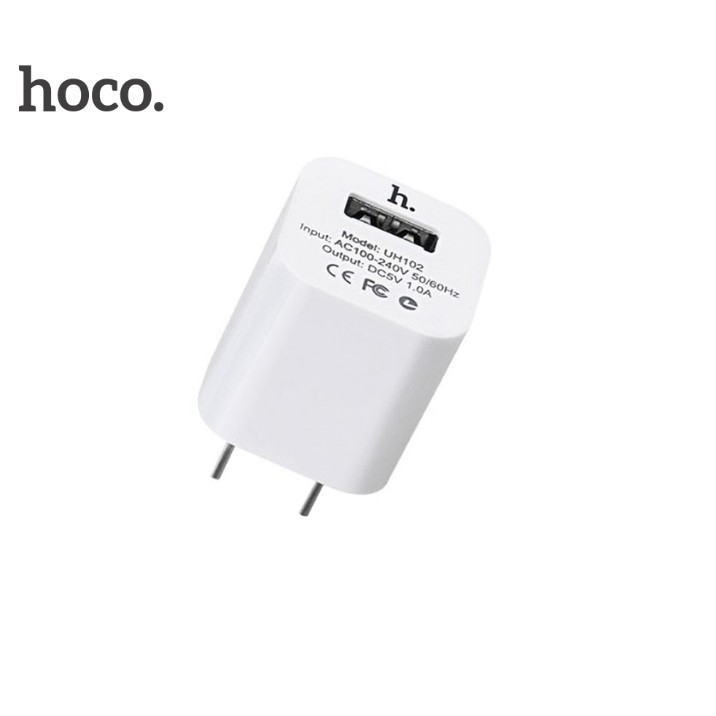 Củ sạc Hoco UH102 5V/1A chính hãng cao cấp - Mẫu hộp mới