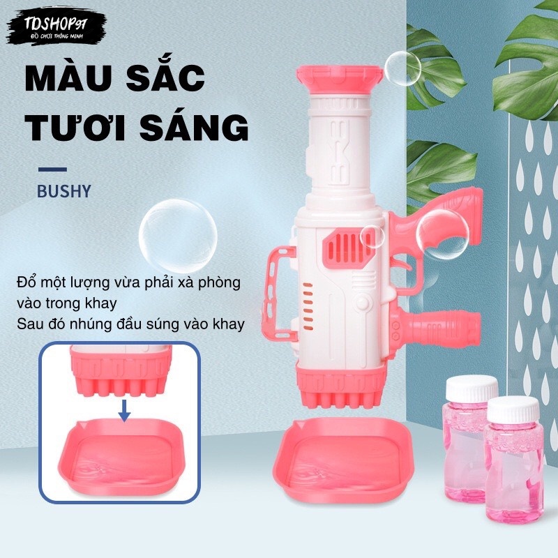 Máy bắn bong bóng xà phòng, Đồ chơi súng bắn bong bóng loại to 32 nòng siêu mạnh, tdshop97