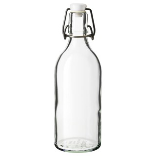 Chai thủy tinh quai sắt Korken IKEA 0.5L
